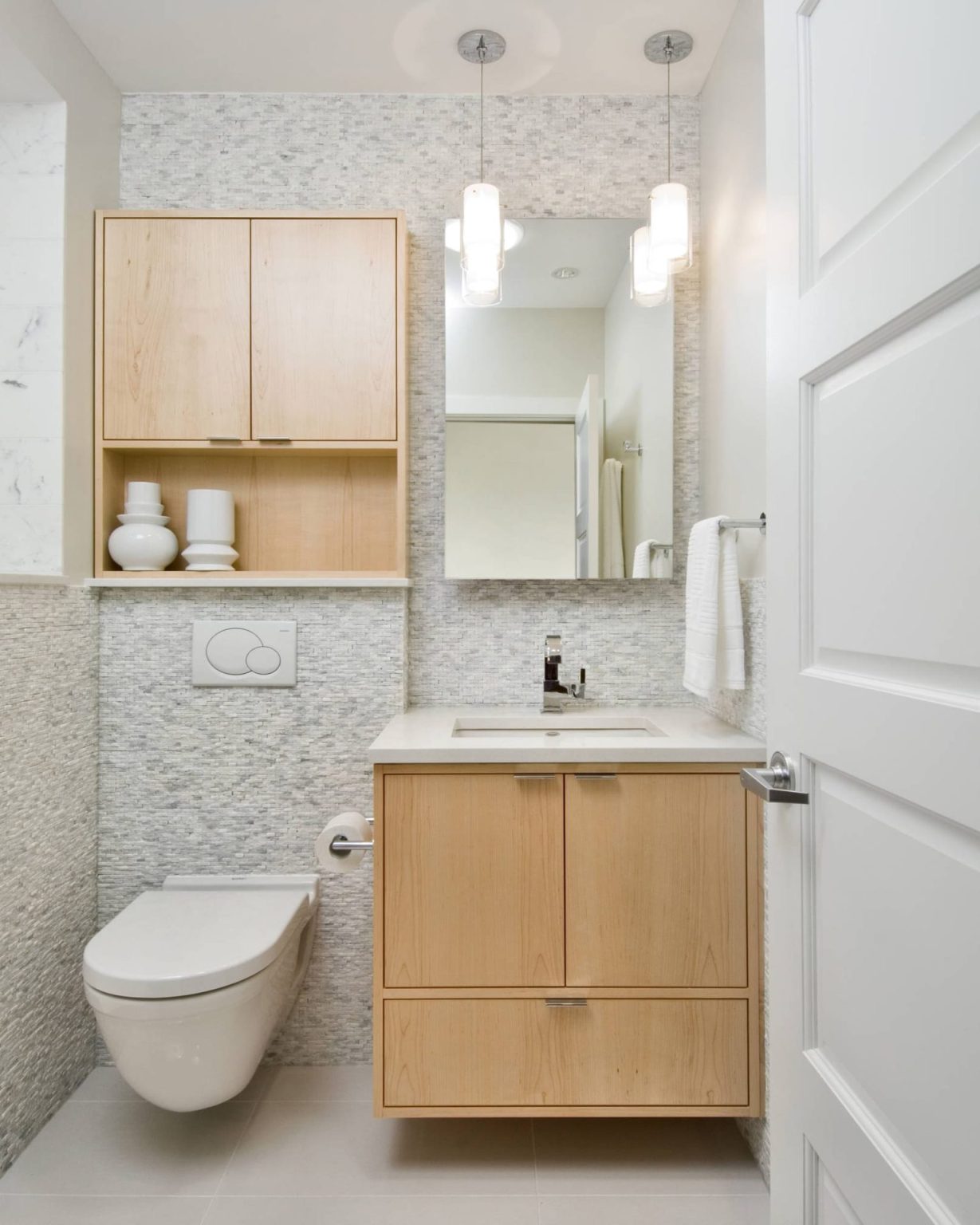 View of Space-Saving Style for Small Bathroom Remodels | Cocoon